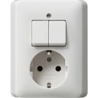 GIRA - GGI017503 COMBI SERIE/SCHUKO P.CPL. GIRA STANDARD