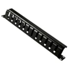 ELCART DISTRIBUTION - ERT404845500 PANNELLO NERO 2U PASSACAVI COPER