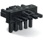 WAGO ITALIA SRL - WAG770-621 DISTRIBUTORE TIPO T 5P COD A 2 LEVE NERO