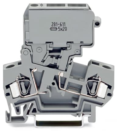 WAGO ITALIA SRL - WAG281-612 MORSETTO CON FUSIBILE PER 2 CONDUTTORI C
