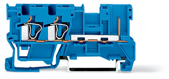 WAGO ITALIA SRL - WAG769-251/000-006 MOR. BASE 2 CONDUTTORI/1 PIN 4 MM², BLU