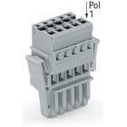 WAGO ITALIA SRL - WAG769-107/021-000 SPINA F 4MMQ 5MM 7P LEVE LATERALI GRIGIO