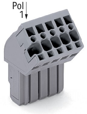 WAGO ITALIA SRL - WAG769-112/022-000 CONN F ANG 4MMQ 5MM 12P PIN CODIFICA GRI