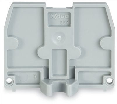WAGO ITALIA SRL - WAG869-395 PIASTRA TERMINALE FLANGIA M4 SPESSORE 2,