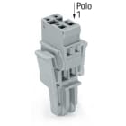 WAGO ITALIA SRL - WAG769-103/021-000 SPINA F 4MMQ 5MM 3P LEVE LATERALI GRIGIO