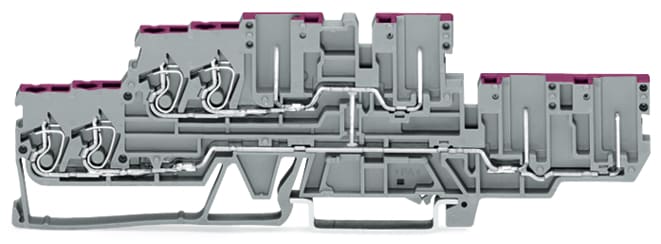 WAGO ITALIA SRL - WAG870-138 MORS BASE 2 PIANI, 4 CONDUTT/4 PIN MORS