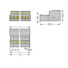 WAGO ITALIA SRL - WAG231-611 CONNETTORE MASCHIO PER 1 CONDUTTORE CAGE