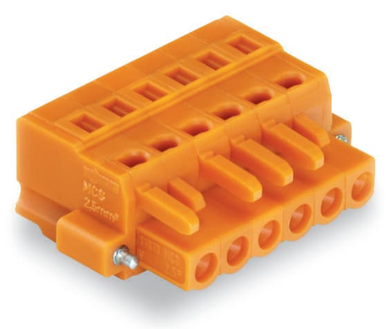 WAGO ITALIA SRL - WAG231-306/107-000 SPINA F 2,5MMQ 5,08MM 6P FLANGIA VITE AR