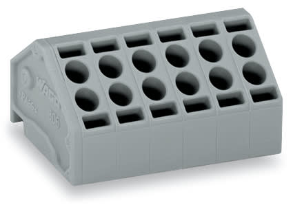 WAGO ITALIA SRL - WAG806-103 CONNETTORE FEMMINA PER 2 CONDUTTORI GRIG