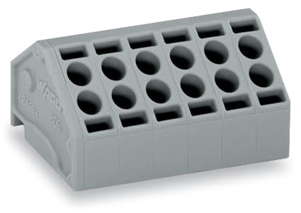 WAGO ITALIA SRL - WAG806-102 CONNETTORE FEMMINA PER 2 CONDUTTORI GRIG