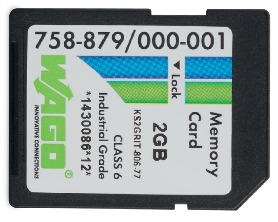 WAGO ITALIA SRL - WAG758-879/000-001 SCHEDA SD SLC-NAND 2GBYTE TEMP -40 C 90