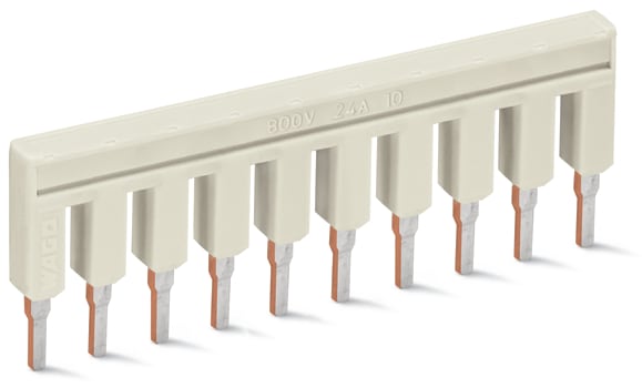 WAGO ITALIA SRL - WAG2002-410 PONTICELLO 10 POLI ISOLATO GRIGIO CHIARO