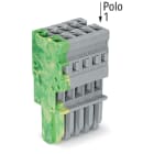 WAGO ITALIA SRL - WAG769-105/000-037 SPINA F 4MMQ 5MM 5P GRIGIO GIALLO-VERDE