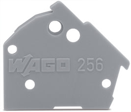 WAGO ITALIA SRL - WAG256-500 PIASTRA TERMINALE CON FISSAGGIO A SCATTO