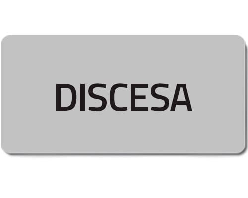 NEW ELFIN SRL - NEW02006T TARGHETTA ADES.DISCESA