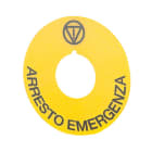 NEW ELFIN SRL - NEW020D21 TARGH.GIALLA D60 ARRESTO EMERGENZA