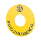 NEW ELFIN SRL - NEW020D37 TARGH.GIALLA D60 PARO EMERGENCIA