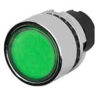 NEW ELFIN SRL - NEW020PTAILVW PULSANTE T.INTERO LUM.VERDE MET.
