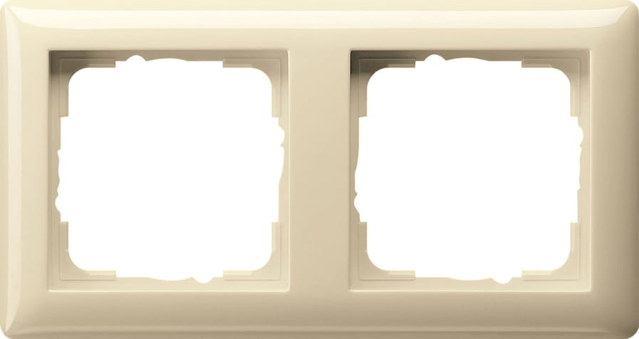 GIRA - GGI021201 PLACCA 2-M GIRA STANDARD 55 BNC CREMA