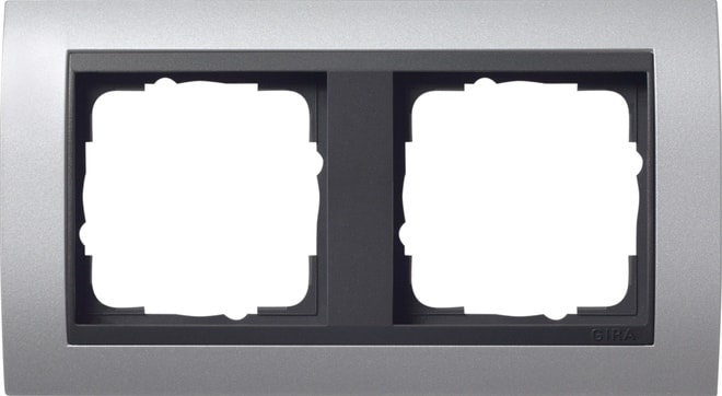 GIRA - GIR021206 MASCH. COPERTURA 2X PER ANTRACITE