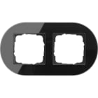 GIRA - GIR0212135 PLACCA 2-M GIRA STUDIO VETRO NERO