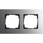 GIRA - GIR0212219 PLACCA 2-M GIRA ESPRIT ACCIAIO INOX