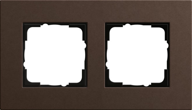 GIRA - GGI0212223 PLACCA 2-M GIRA ESPRIT LIN.MPX.MARRONE S