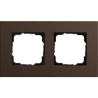 GIRA - GGI0212223 PLACCA 2-M GIRA ESPRIT LIN.MPX.MARRONE S