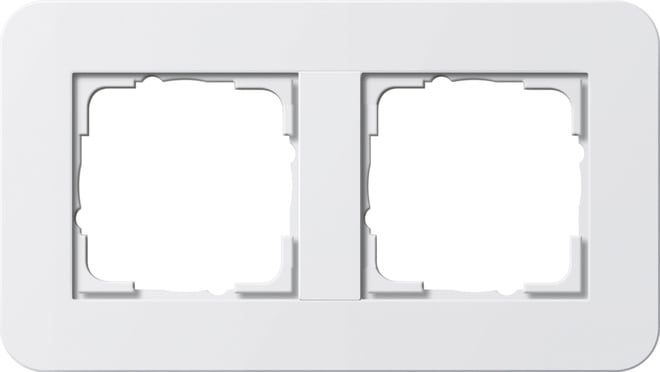 GIRA - GIR0212410 PLACCA 2-M GIRA E3 BNC PURO/BNC PURO