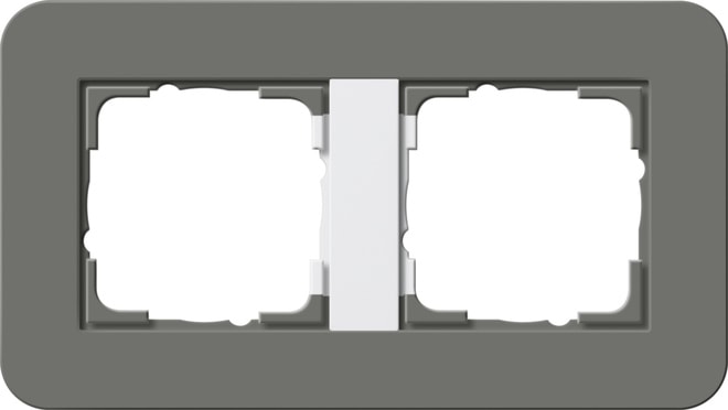 GIRA - GIR0212413 MASCH. COPERTURA 2-M GIRA E3 GRIGIO SC./
