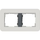 GIRA - GGI0212421 PLACCA 2-M GIRA E3 GRIGIO CH./ANTRAC.