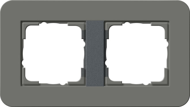 GIRA - GIR0212423 MASCH. COPERTURA 2-M GIRA E3 GRIGIO SC/A