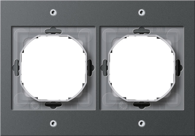 GIRA - GIR021267 PLACCA2-MGIRATX_44(PAIN)ANTRACITE