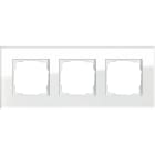 GIRA - GGI021312 PLACCA 3-M GIRA ESPRIT VETRO BIANCO