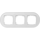 GIRA - GIR0213130 PLACCA 3-M GIRA STUDIO VETRO BIANCO