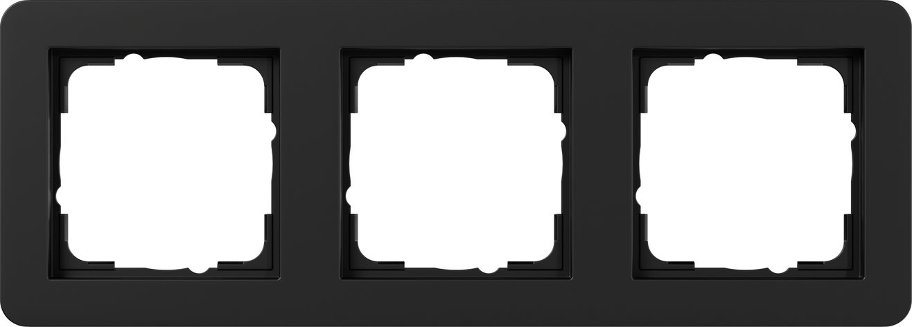 GIRA - GIR0213153 PLACCA 3-M GIRA E1 NERO O