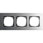 GIRA - GGI0213219 PLACCA 3-M GIRA ESPRIT ACCIAIO INOX