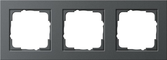 GIRA - GIR021323 PLACCA 3-M GIRA E2 ANTRACITE