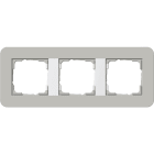 GIRA - GGI0213412 PLACCA 3-M GIRA E3 GRIGIO/BNC PURO