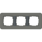 GIRA - GGI0213423 PLACCA 3-M GIRA E3 GRIGIO SC./ANTRAC.