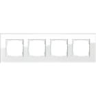 GIRA - GIR021412 PLACCA 4-M GIRA ESPRIT VETRO BIANCO