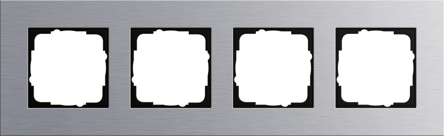 GIRA - GGI021417 PLACCA 4-M GIRA ESPRIT ALLUMINIO