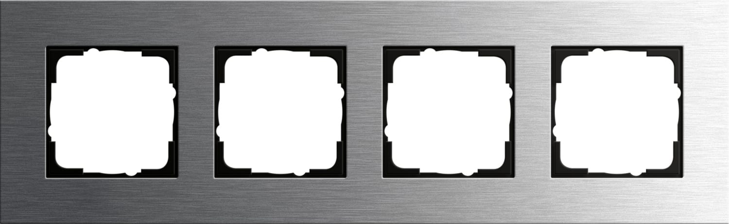 GIRA - GGI0214219 PLACCA 4-M GIRA ESPRIT ACCIAIO INOX