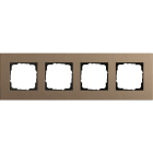 GIRA - GGI0214221 PLACCA 4-M GIRA ESPRIT LIN.MPX.MARRONE C