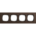 GIRA - GIR0214223 PLACCA 4-M GIRA ESPRIT LIN.MPX.MARRONE S