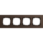 GIRA - GGI0214223 PLACCA 4-M GIRA ESPRIT LIN.MPX.MARRONE S