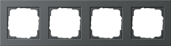 GIRA - GIR021423 PLACCA 4-M GIRA E2 ANTRACITE