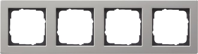 GIRA - GIR021433 MASCH. COPERTURA 4X GIRA E2 ACCIAIO INOX
