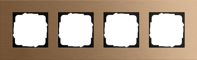 GIRA - GIR021438 MASCH. COPERTURA 4X GIRA ESPRIT BRONZO