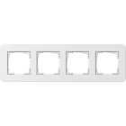 GIRA - GIR0214410 PLACCA 4-M GIRA E3 BNC PURO/BNC PURO